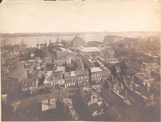 Panorama von Philadelphia, Ost-Südost-Ansicht, 1870
